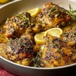 Herb Garlic Lemon Chicken Thighs