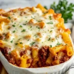 Homemade Baked Ziti With Ground Beef And Cream Cheese