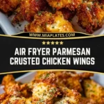 Air Fryer Parmesan Crusted Chicken Wings (3)