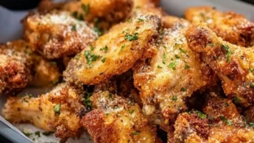 Air Fryer Parmesan Crusted Chicken Wings