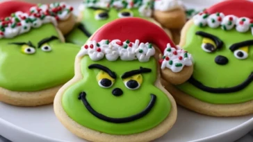 Grinch Cookies Decorated