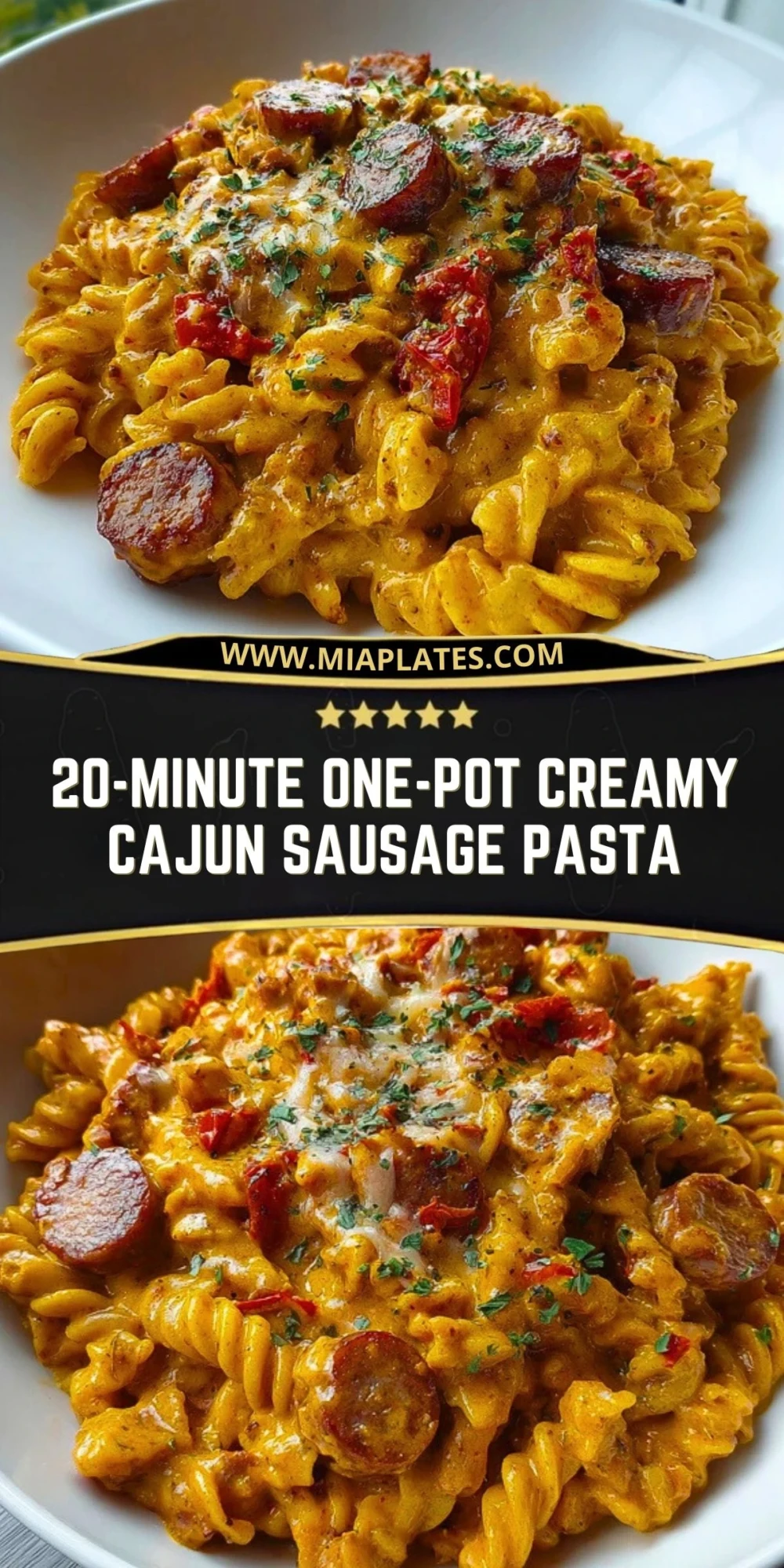 20-Minute One-Pot Creamy Cajun Sausage Pasta (2)