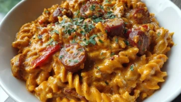20-Minute One-Pot Creamy Cajun Sausage Pasta