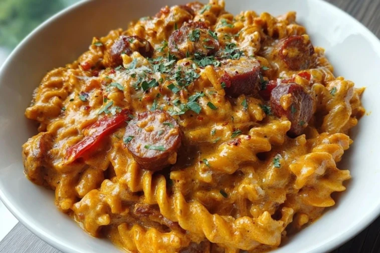 20-Minute One-Pot Creamy Cajun Sausage Pasta