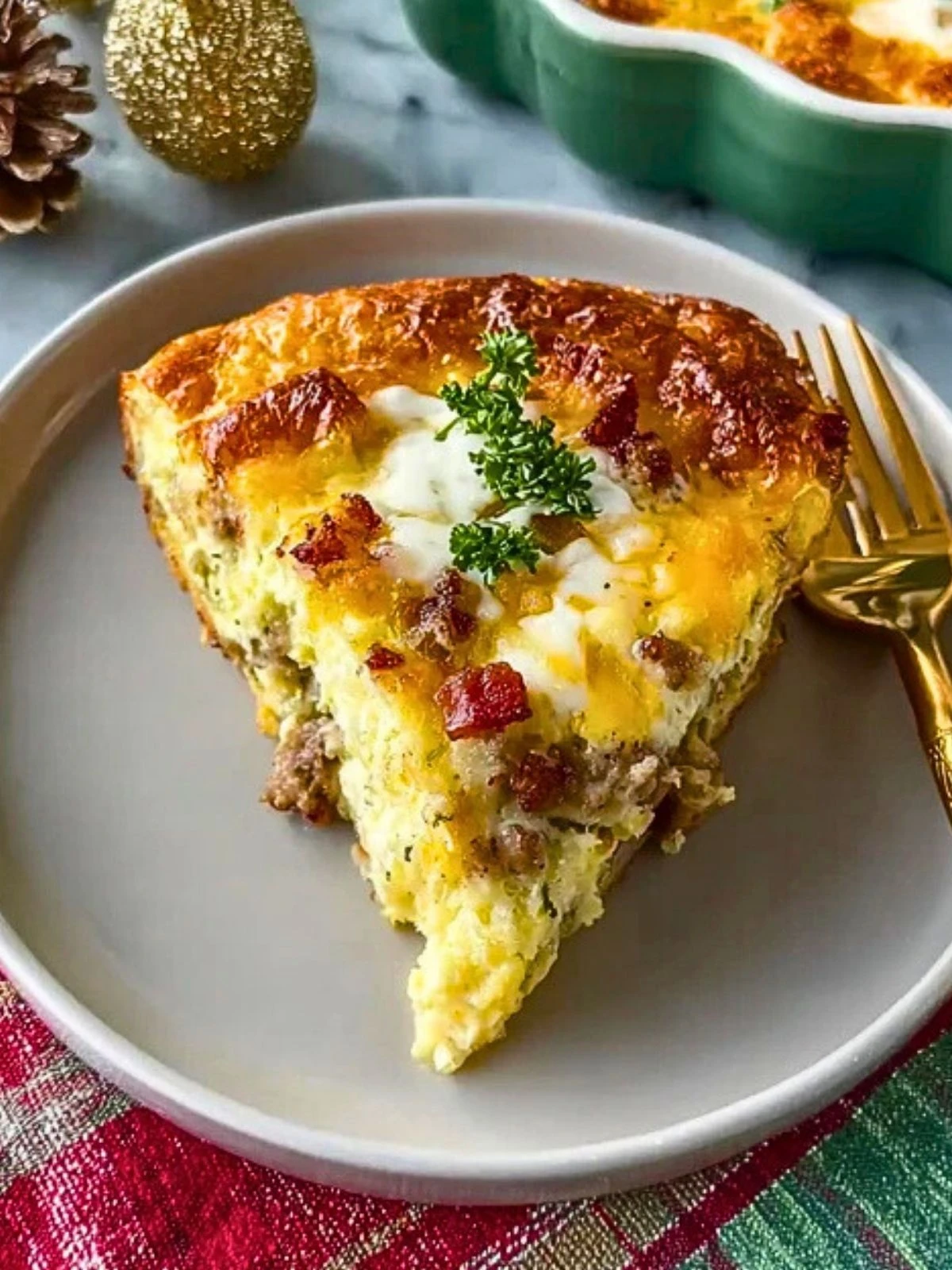 Homemade Make Ahead Crescent Roll Breakfast Casserole (1)