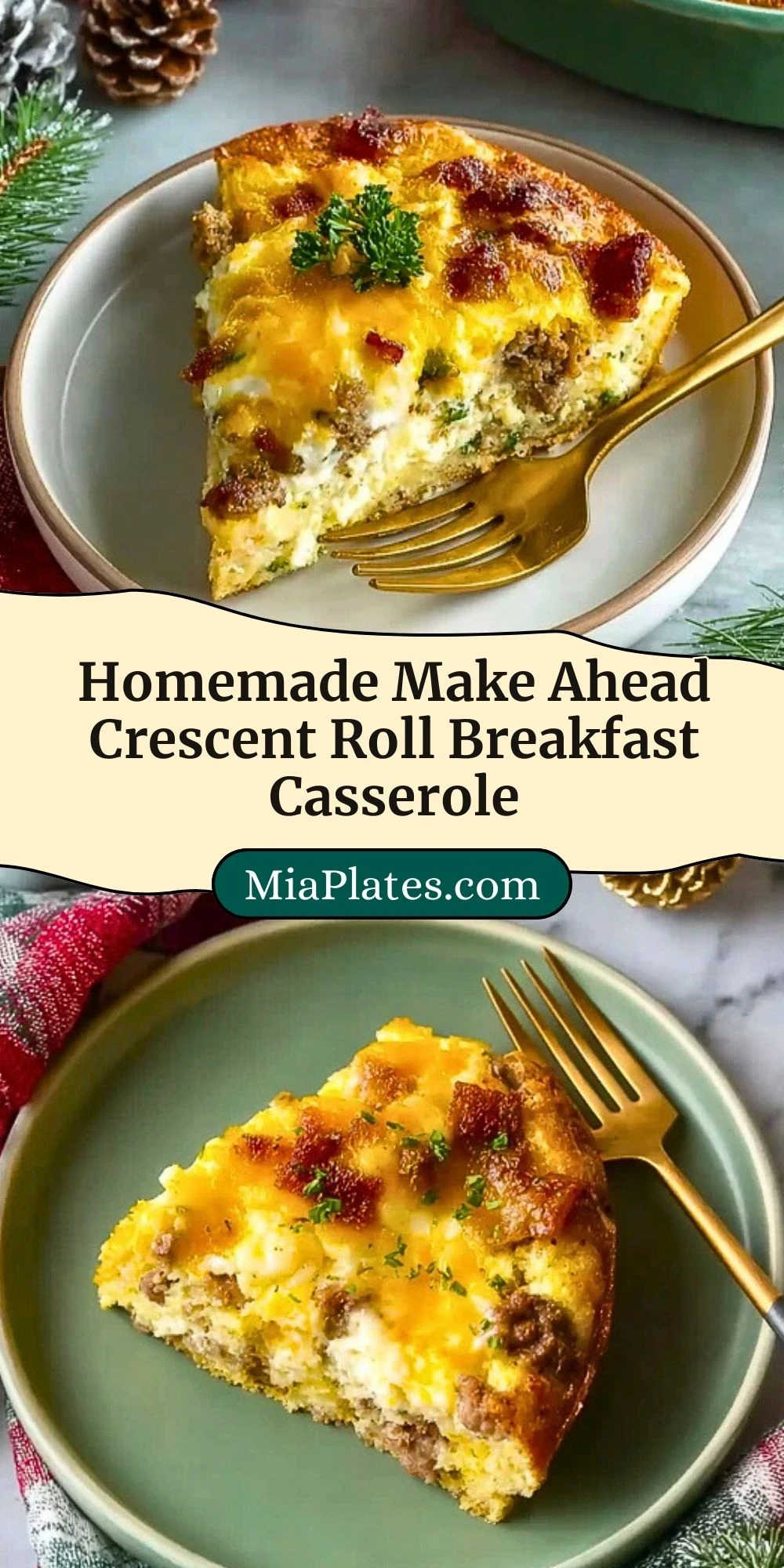 Homemade Make Ahead Crescent Roll Breakfast Casserole (3)