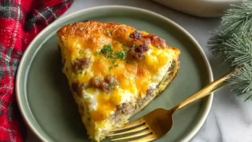 Homemade Make Ahead Crescent Roll Breakfast Casserole