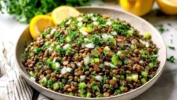 Classic Lebanese Lentil Salad