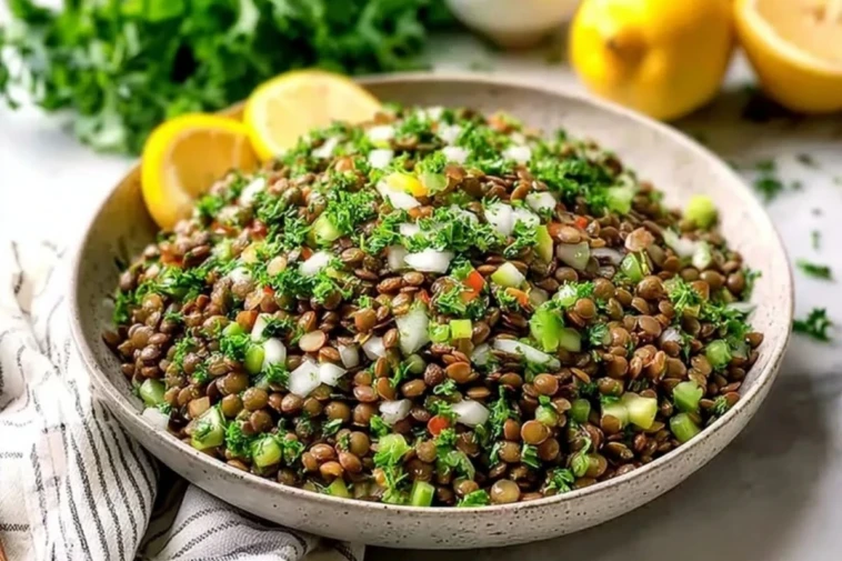 Classic Lebanese Lentil Salad