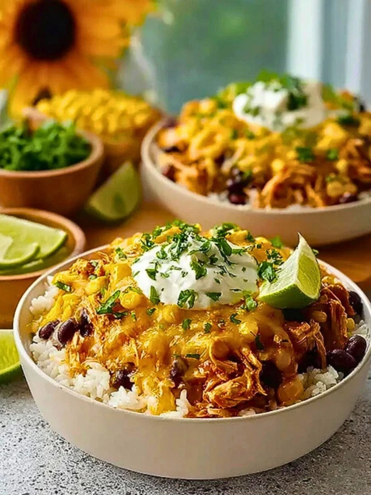 Easy Chicken Taco Rice Bowls (1)