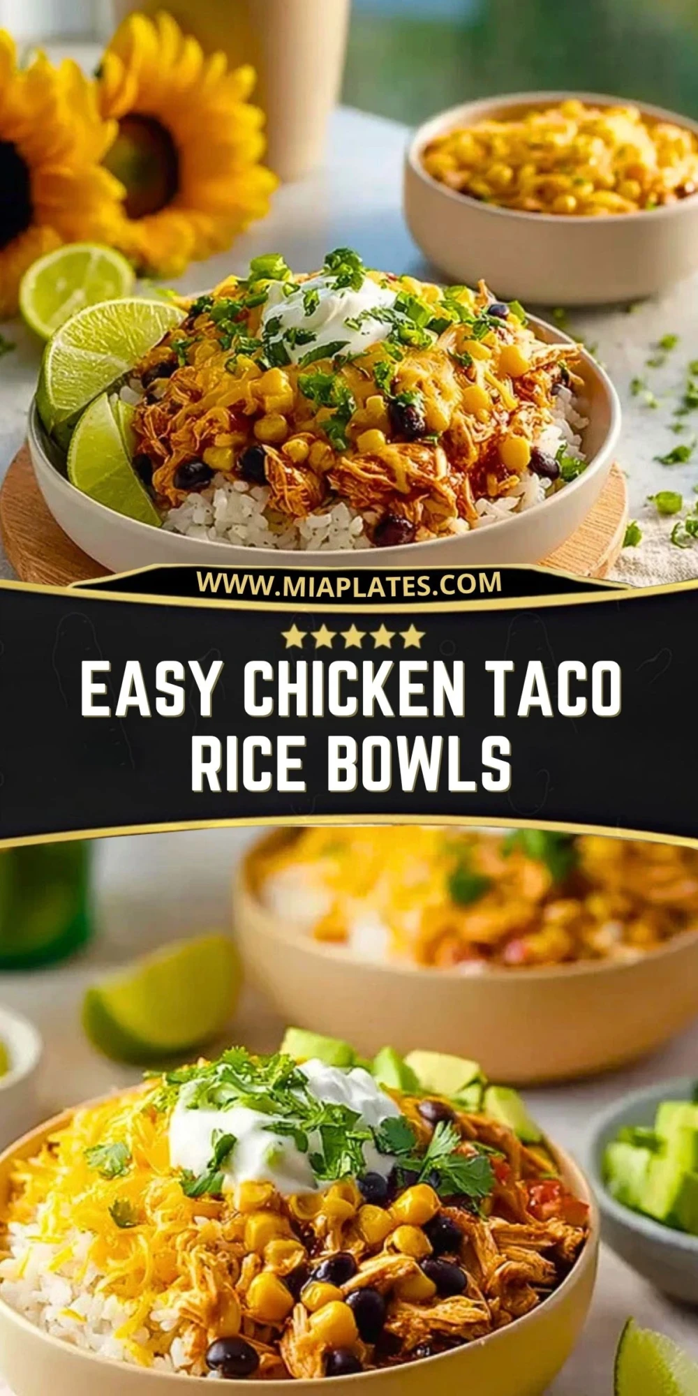Easy Chicken Taco Rice Bowls (2)