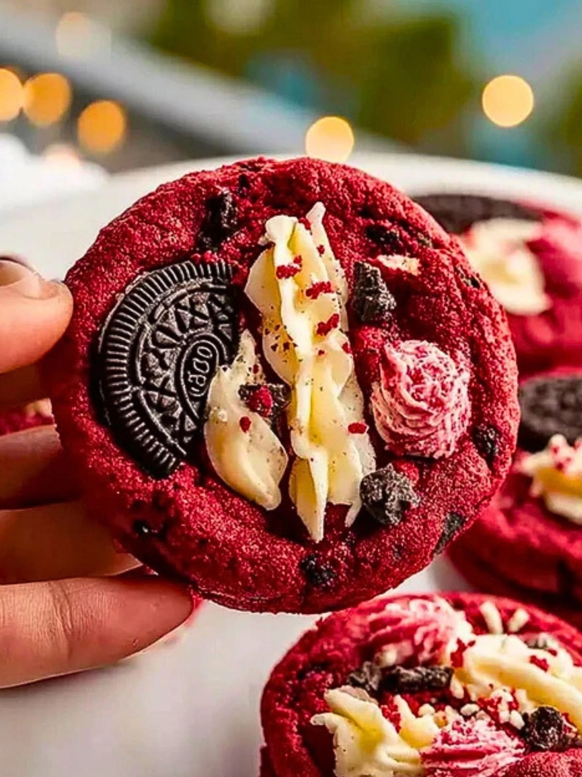 Homemade Red Velvet Oreo Cookies (1)