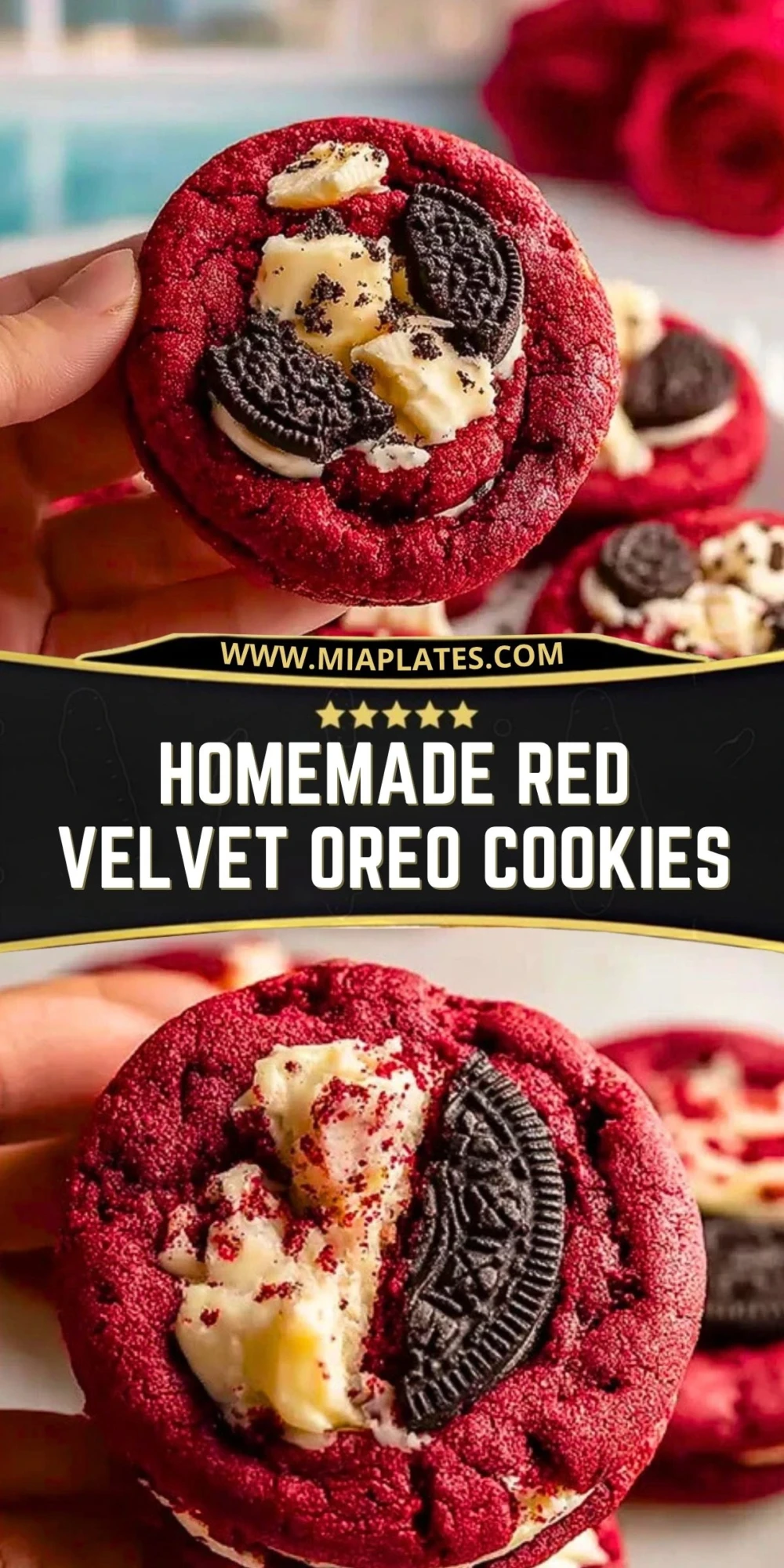 Homemade Red Velvet Oreo Cookies (2)