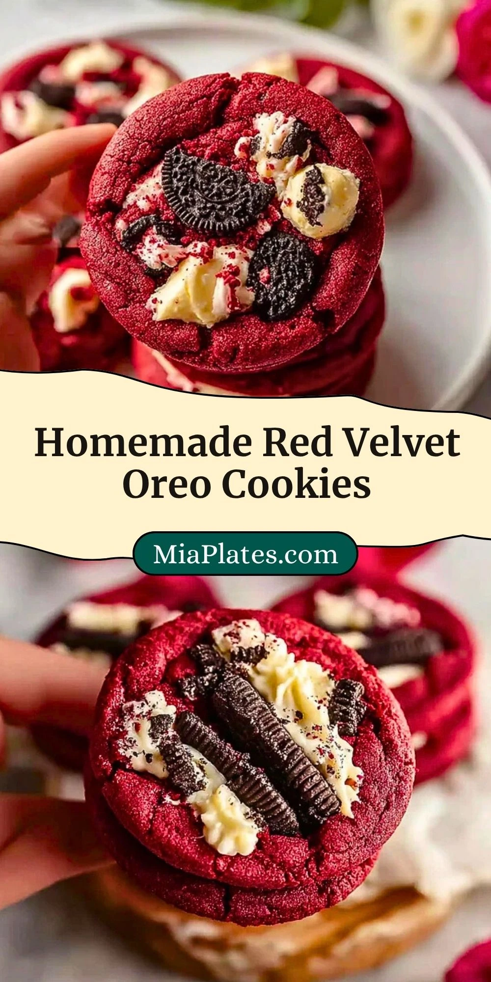 Homemade Red Velvet Oreo Cookies (3)