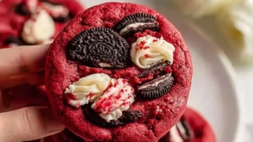 Homemade Red Velvet Oreo Cookies