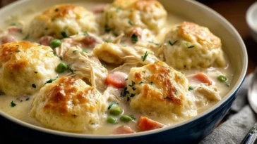 Easy Chicken And Dumplings With Biscuits