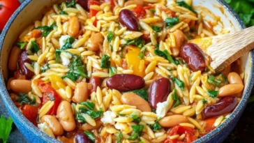 Mediterranean Orzo And Beans
