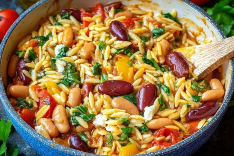 Mediterranean Orzo And Beans