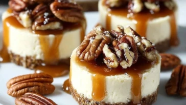 Mini Pecan Pie Cheesecakes
