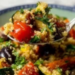 Mediterranean Quinoa Salad With Roasted Vegetables