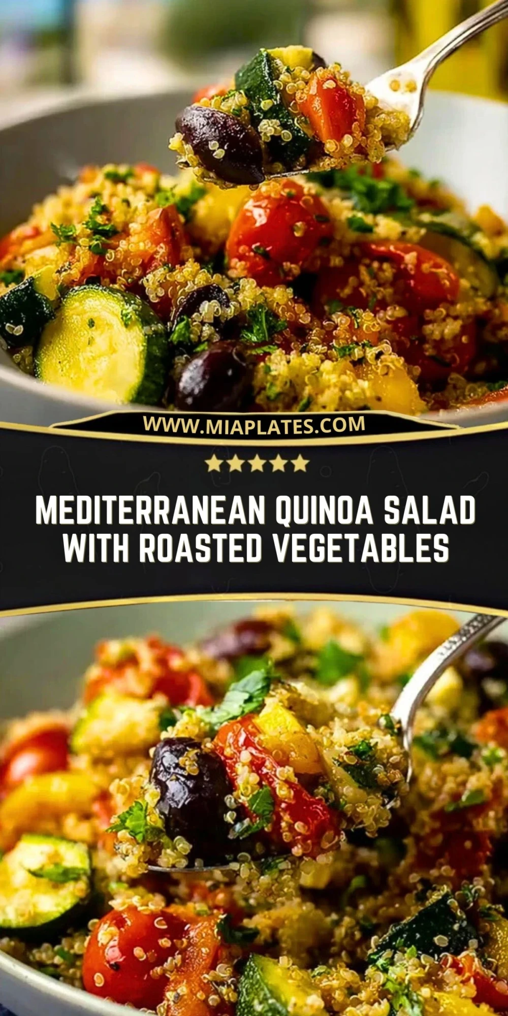 Mediterranean Quinoa Salad With Roasted Vegetables (2)