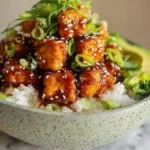 Mouthwatering Crispy Sticky Tofu