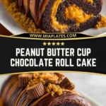 Peanut Butter Cup Chocolate Roll Cake (2)