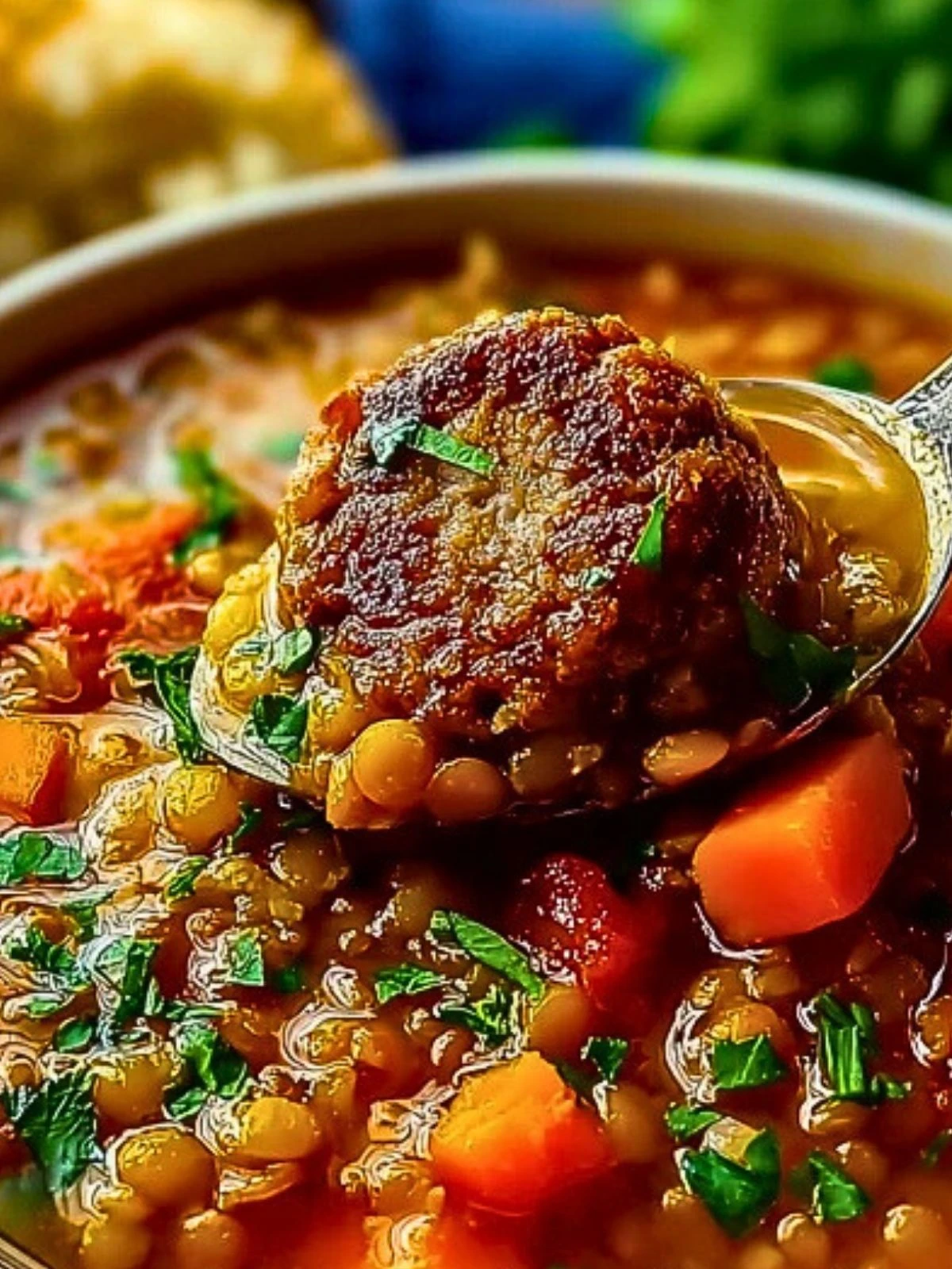 Slow Cooker Sausage Lentil Soup (1)