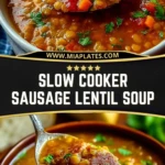 Slow Cooker Sausage Lentil Soup (2)