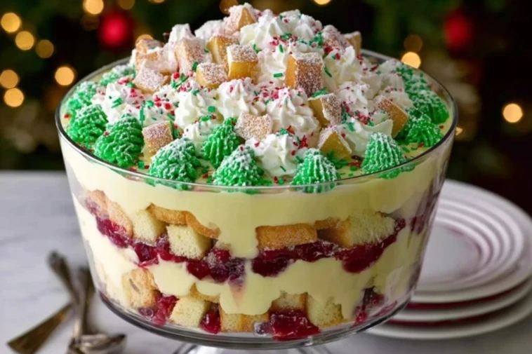 Christmas Tree Cake Trifle