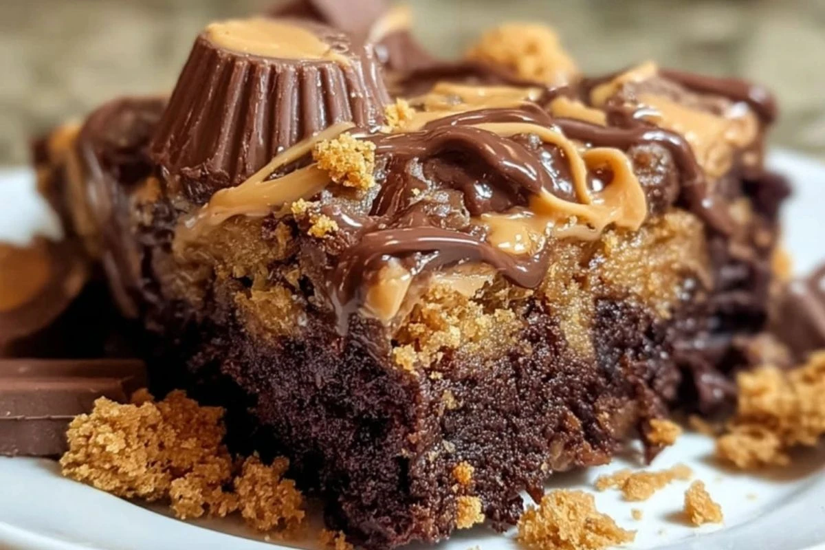 Peanut Butter Cup Dump Cake