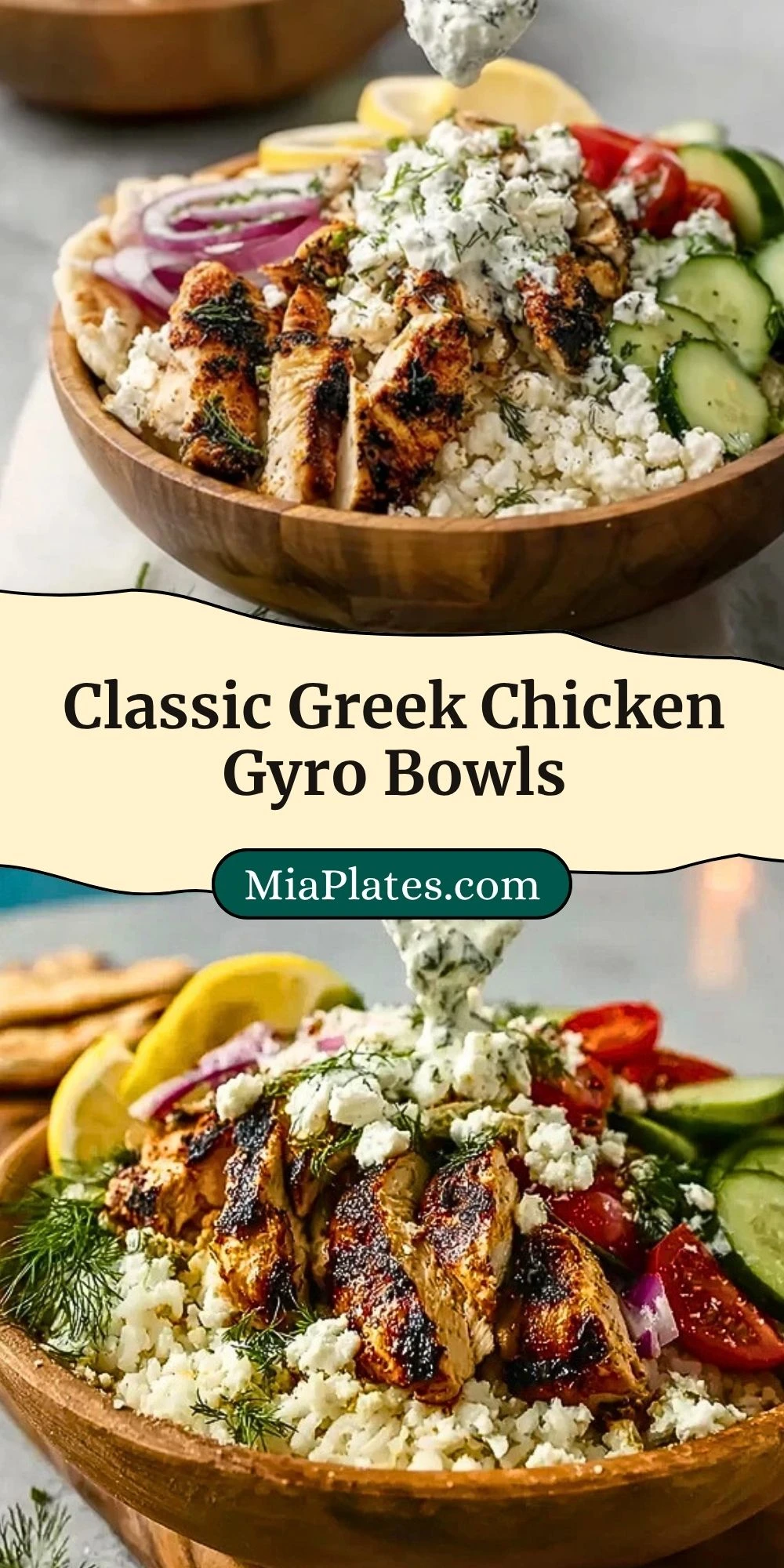 Classic Greek Chicken Gyro Bowls (3)