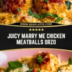 Juicy Marry Me Chicken Meatballs Orzo (2)