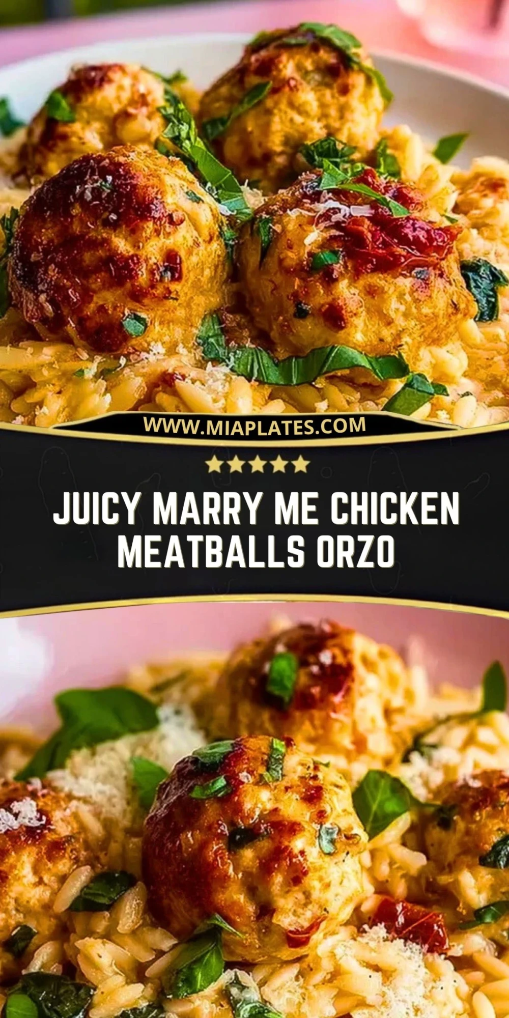 Juicy Marry Me Chicken Meatballs Orzo (2)