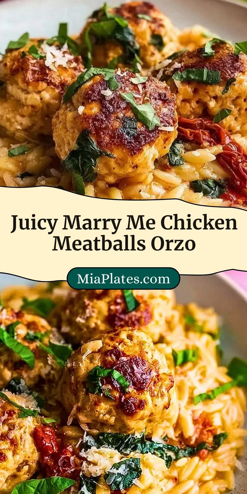 Juicy Marry Me Chicken Meatballs Orzo (3)