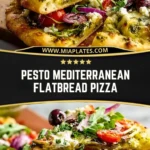 Pesto Mediterranean Flatbread Pizza (2)