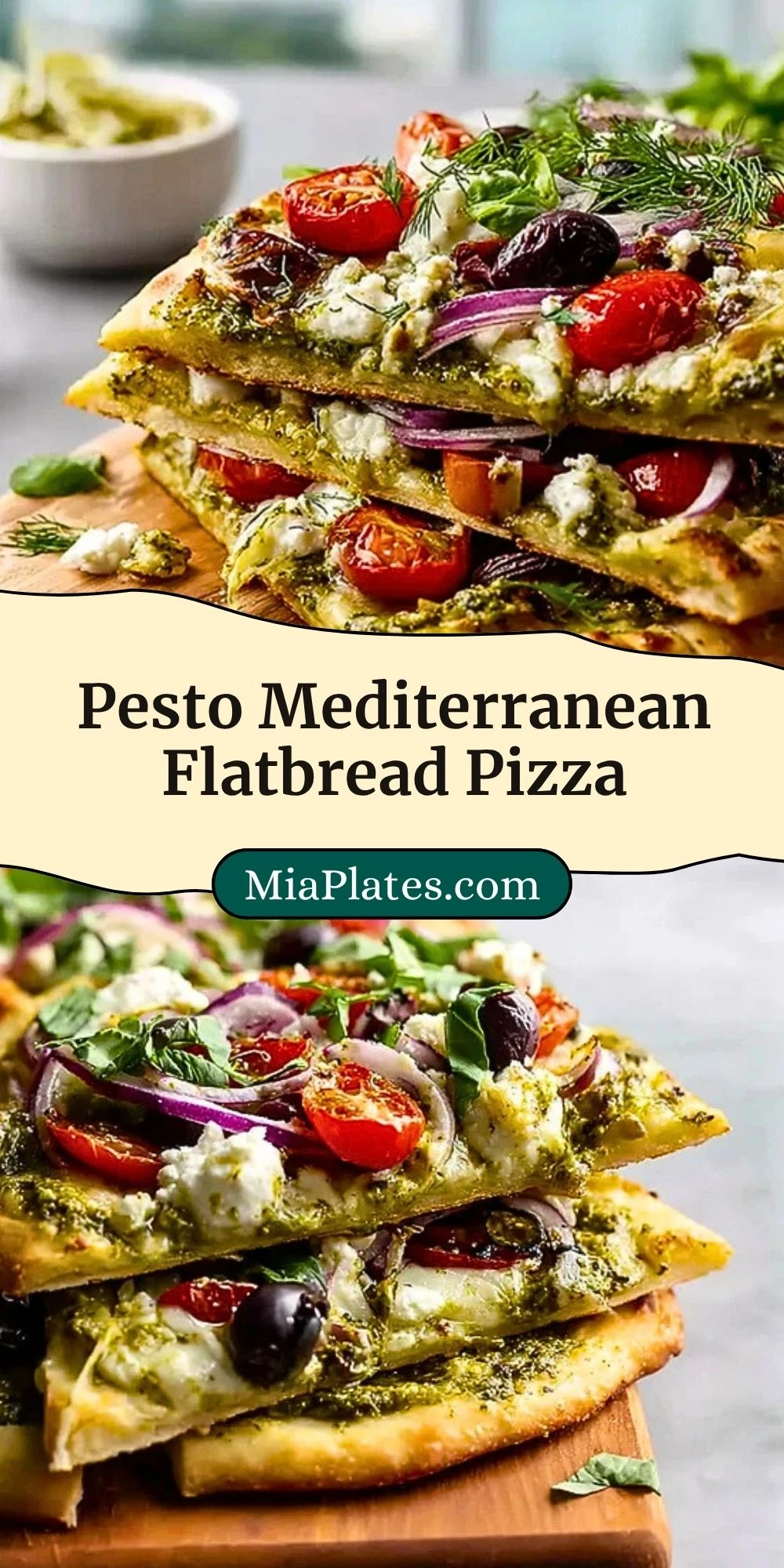 Pesto Mediterranean Flatbread Pizza (3)