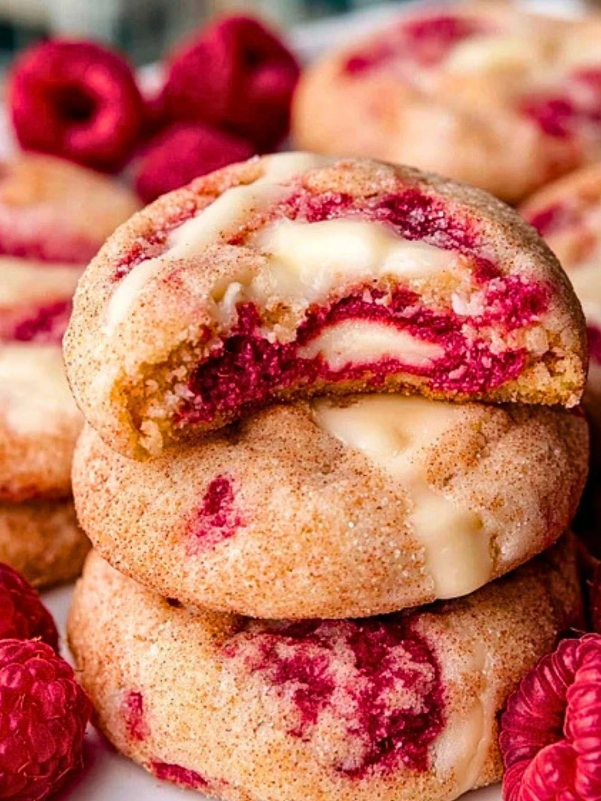 Raspberry White Chocolate Cheesecake Cookies (3)