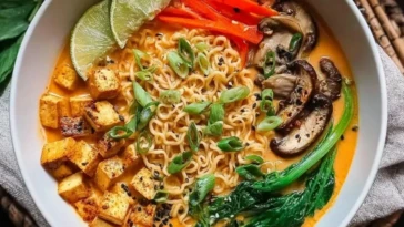 Easy Vegan Thai Red Curry Ramen
