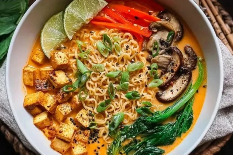 Easy Vegan Thai Red Curry Ramen