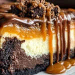 Caramel Brownie Cheesecake Bliss