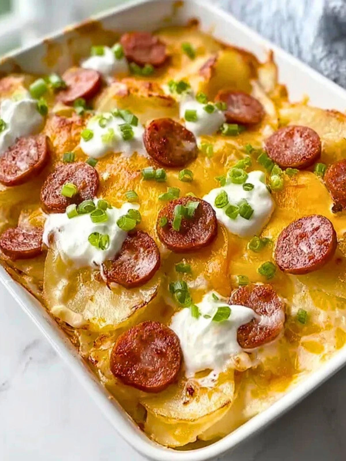 Easy Pierogi Casserole with Sausage (1)