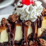 Hot Fudge Sundae Brownie Cheesecake