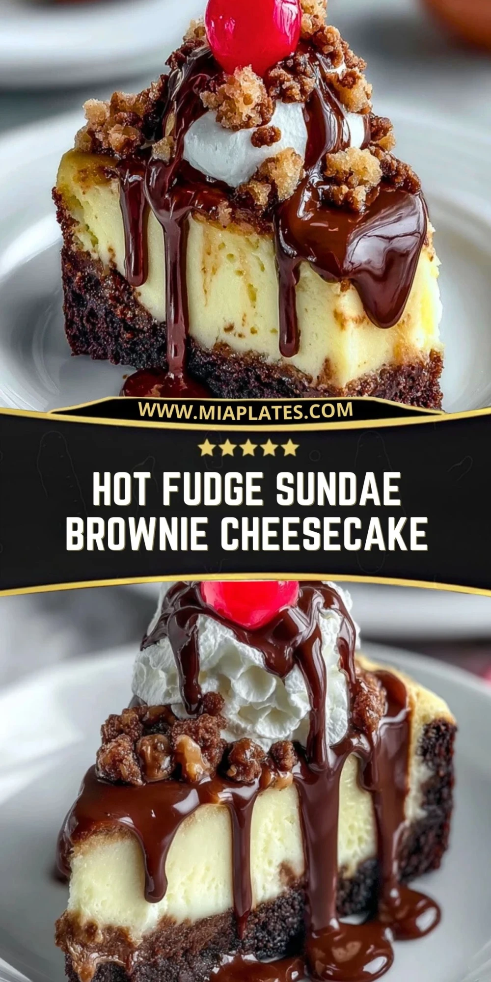 Hot Fudge Sundae Brownie Cheesecake (2)