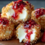 Strawberry crunch cheesecake bites