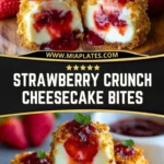 Strawberry crunch cheesecake bites (2)