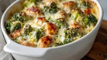 Healthier Broccoli Chicken Casserole