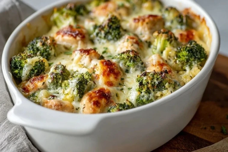 Healthier Broccoli Chicken Casserole