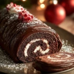 Chocolate Brownies Yule Log