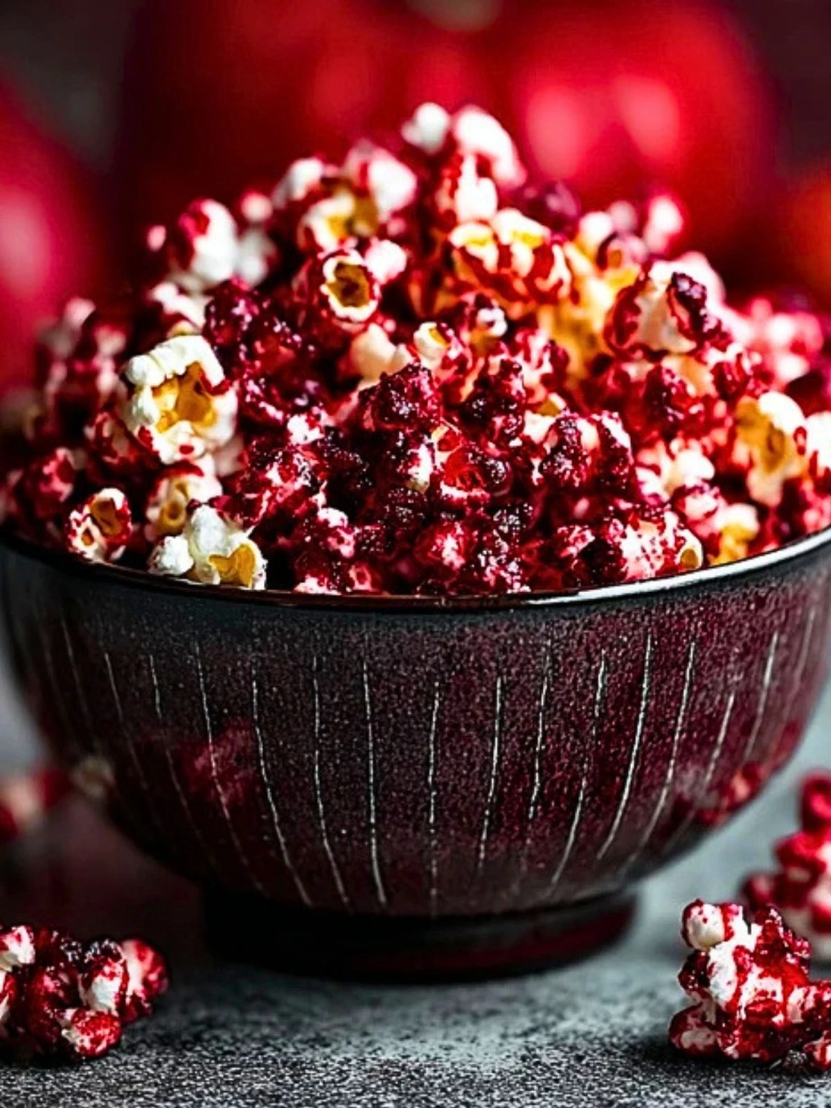 Halloween Bloody Red Velvet Popcorn (1)